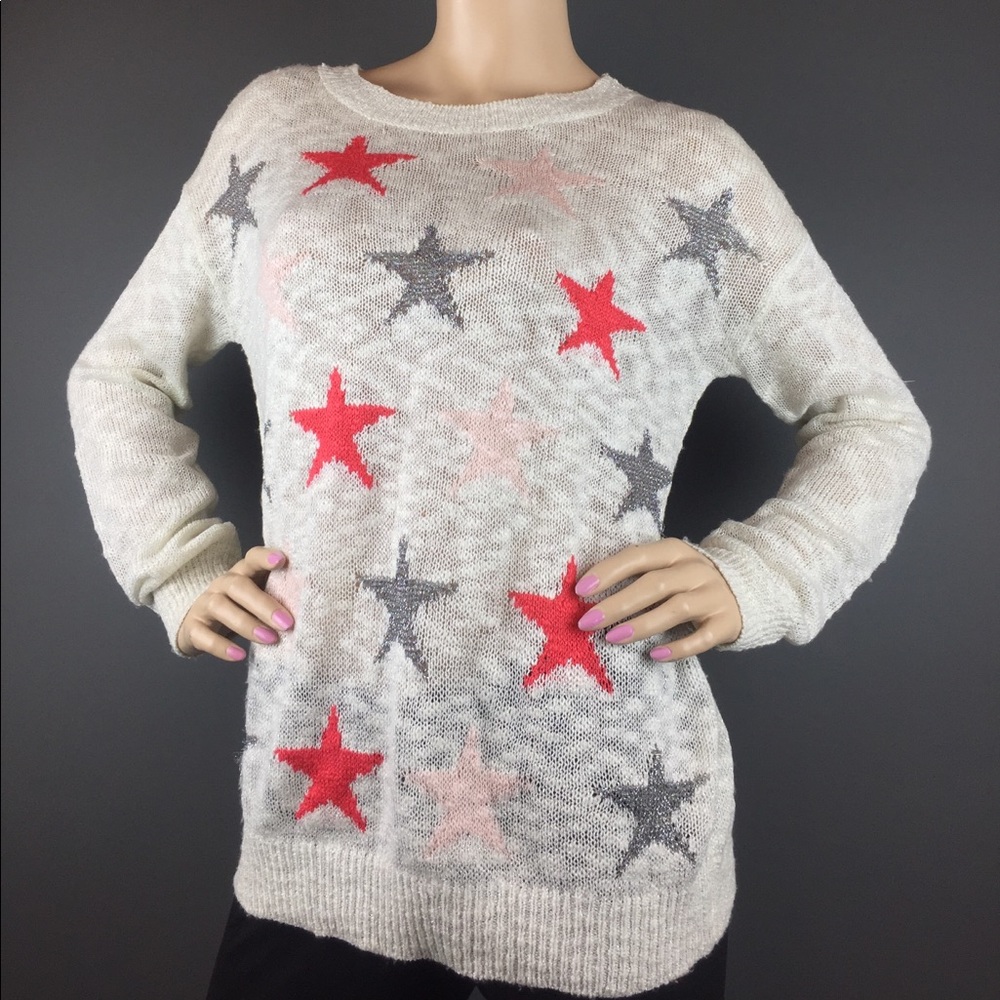 NEW Lightweight Star Sweater M ✨