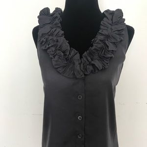 Sleeveless silk bouse Sleeveless silk bouse