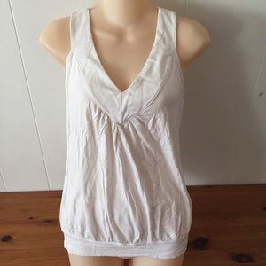 Michael Kors White Vneck Top