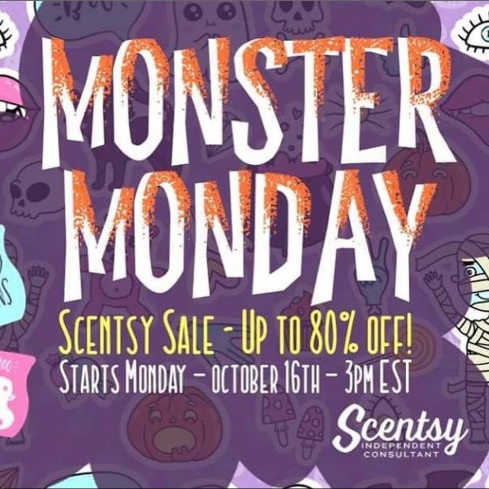 Scentsy flash sale going on through 3pm tomorrow!