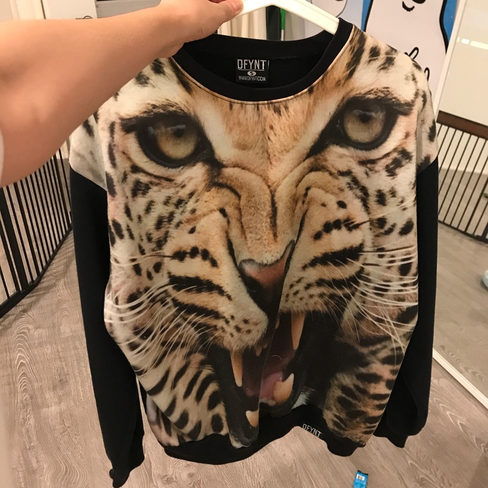 Tiger print sweater