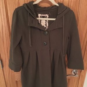 Old Navy Green Sweatshirt Jacket