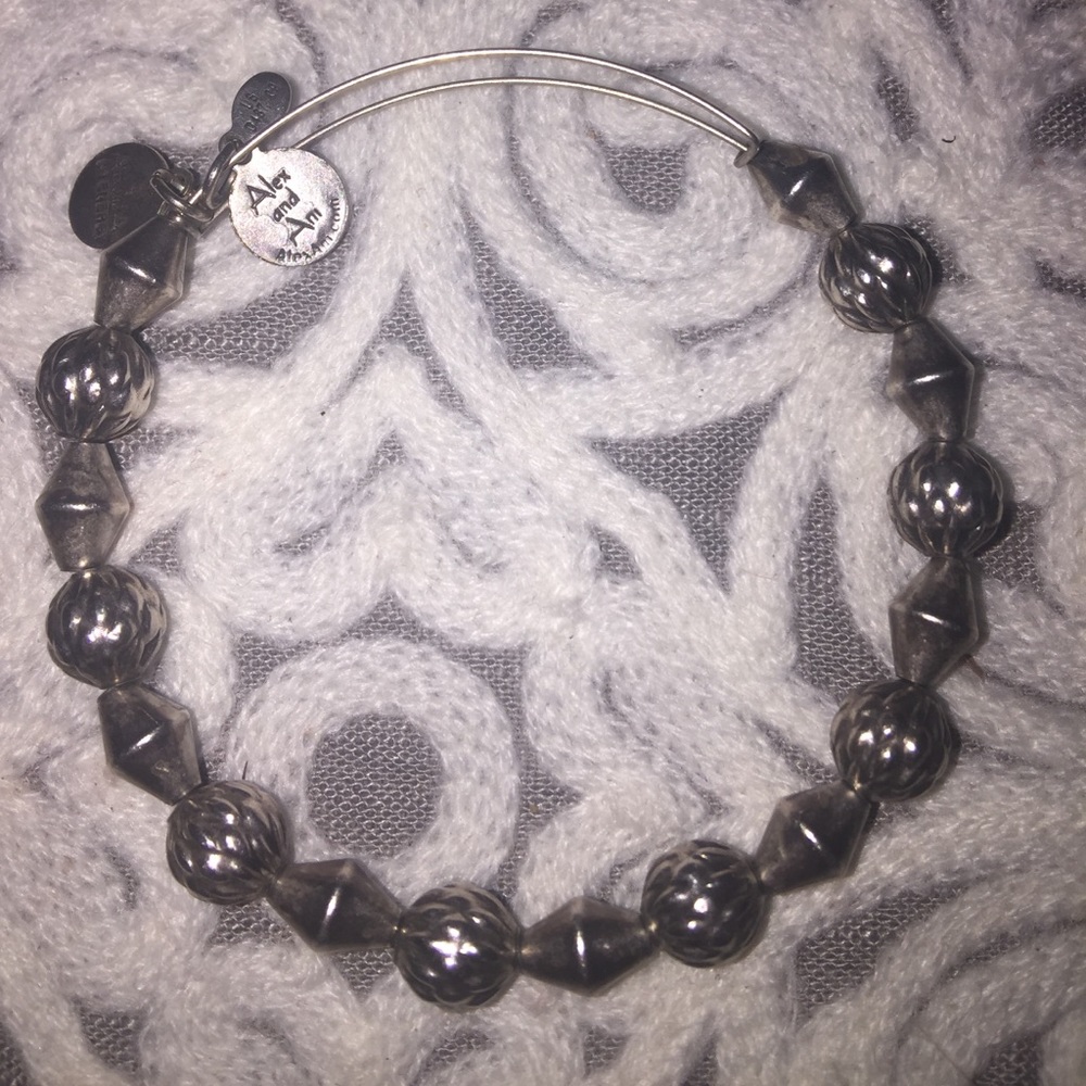 BOGO50%: Alex and Ani silver beaded bangle