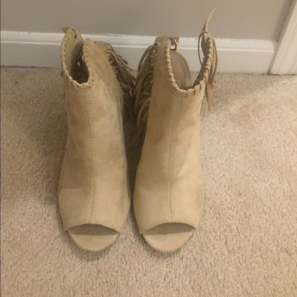 JustFab Booties with Fringe