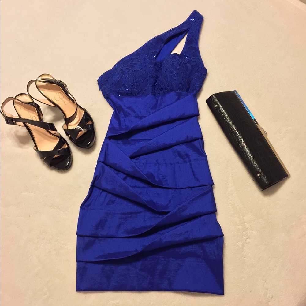 Blue Hailey Logan Adrianna Papell XS Dress
