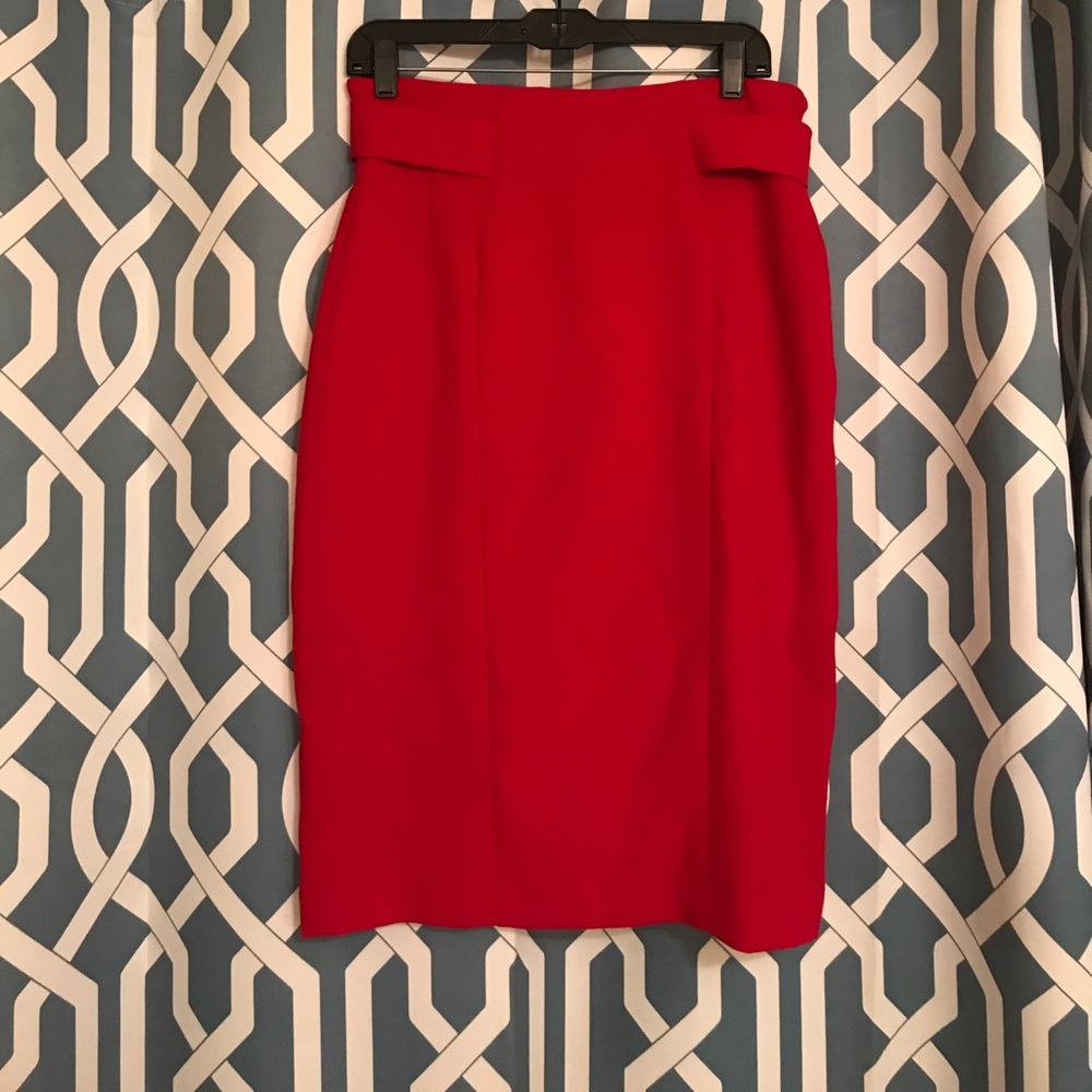 NY&Co Eva Mendes collection red skirt