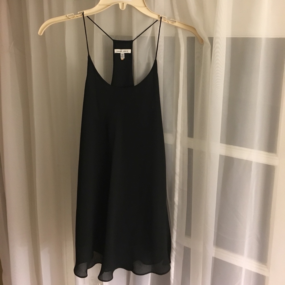 Naked Zebra Black Tank Top