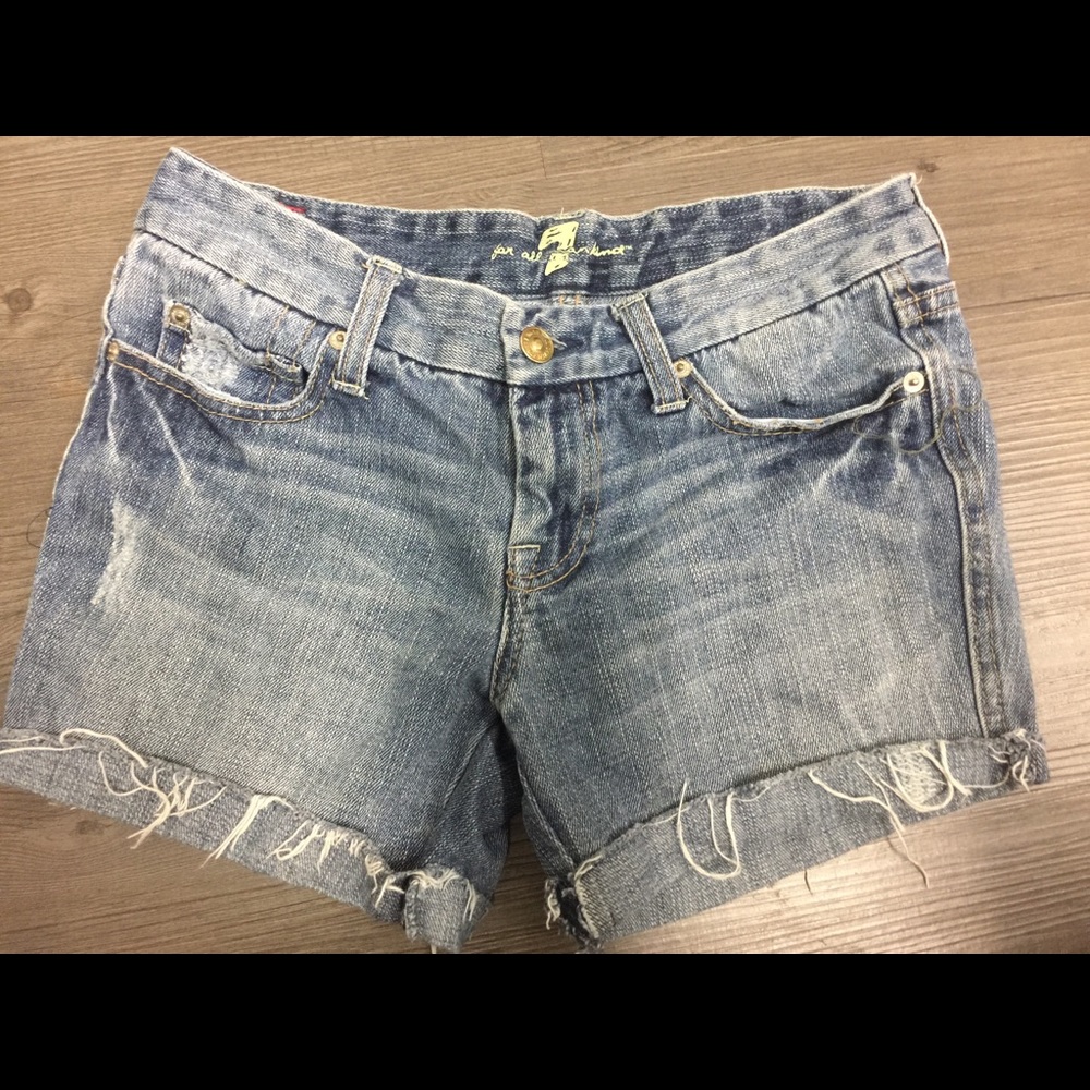 Seven 7 for all Mankind cutoff jeans
