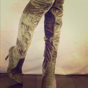 Thigh High Suede Boots