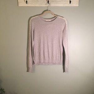 ๐ LOFT sweater with cutout pattern on sleeves ๐ LOFT sweater with cutout pattern on sleeves