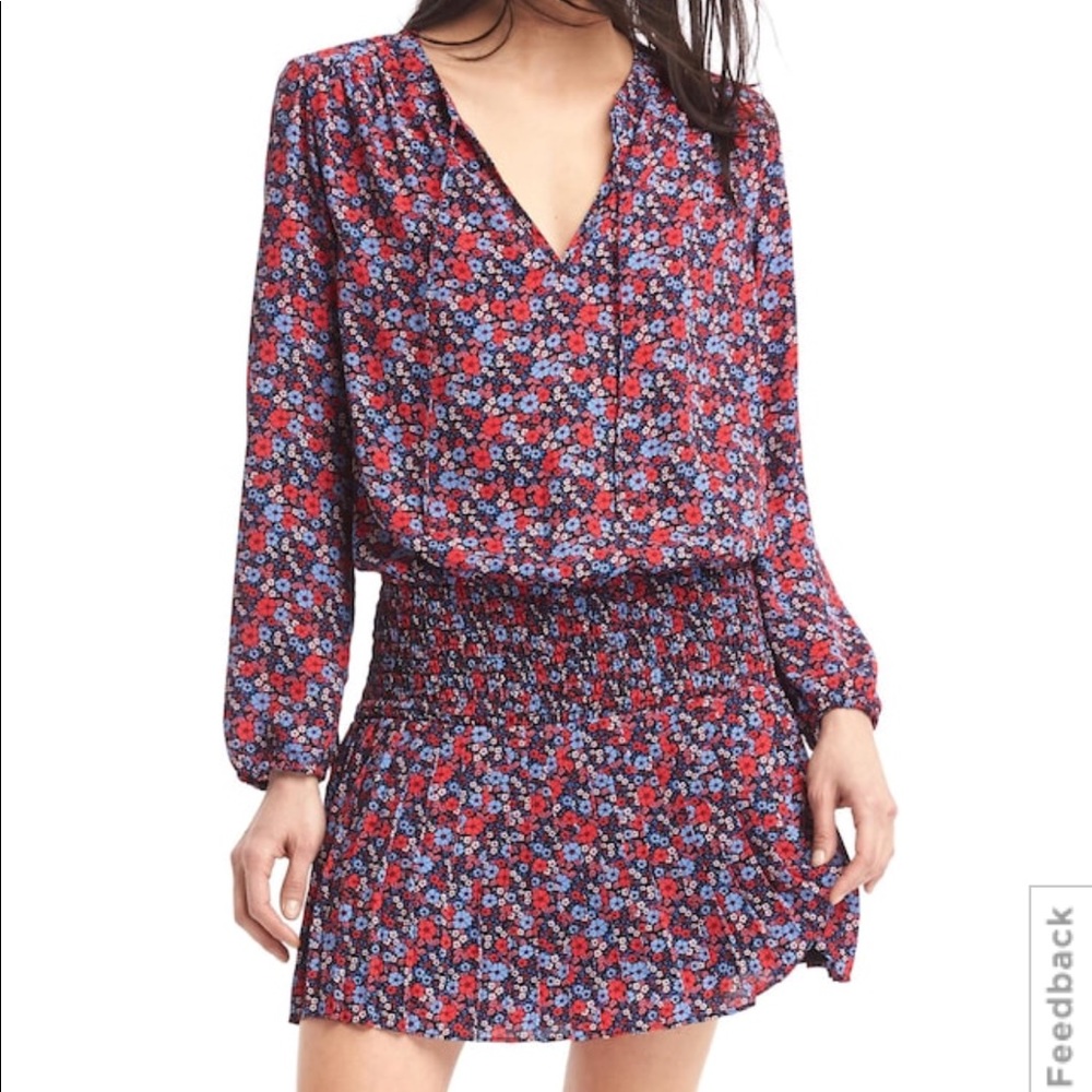 GAP Mixed Print Long Sleeved Dress