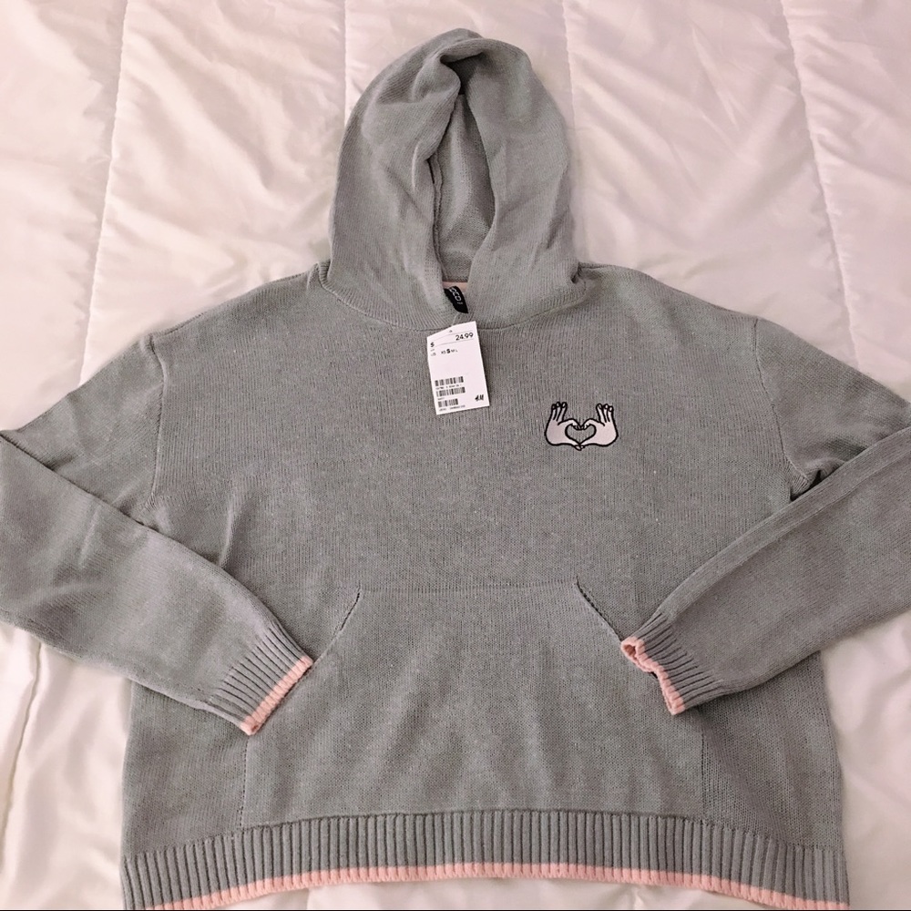 H&M heart hands hoodie