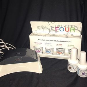 Gelish Gel Nail Kit includes: LED Light & Polishes