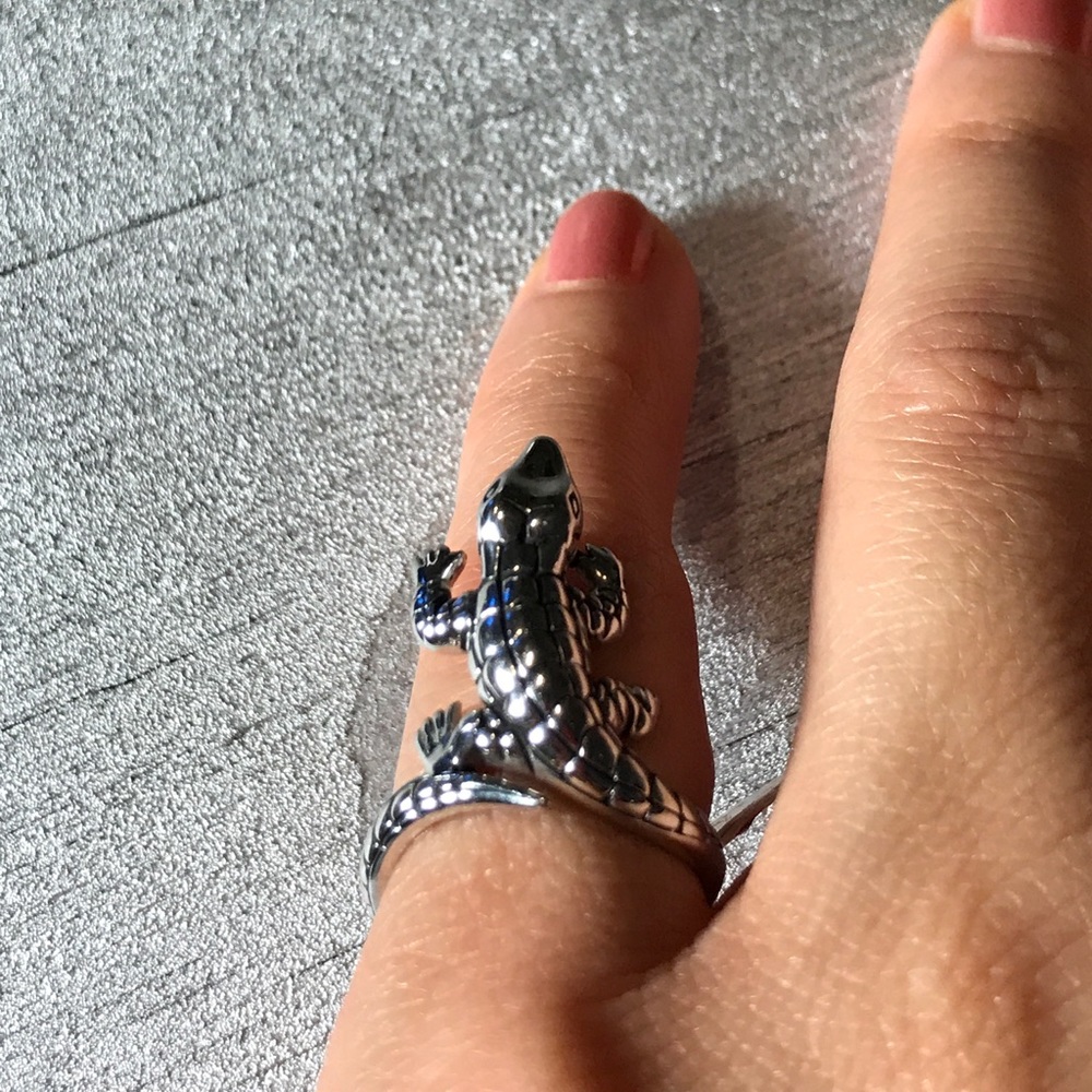 Sterling Silver Croc Ring
