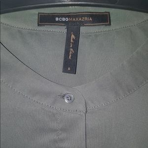 Bcbg grey work dress with long sleeves
