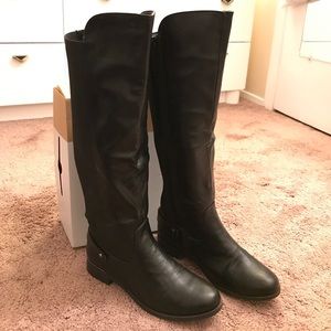 Knee high riding boots