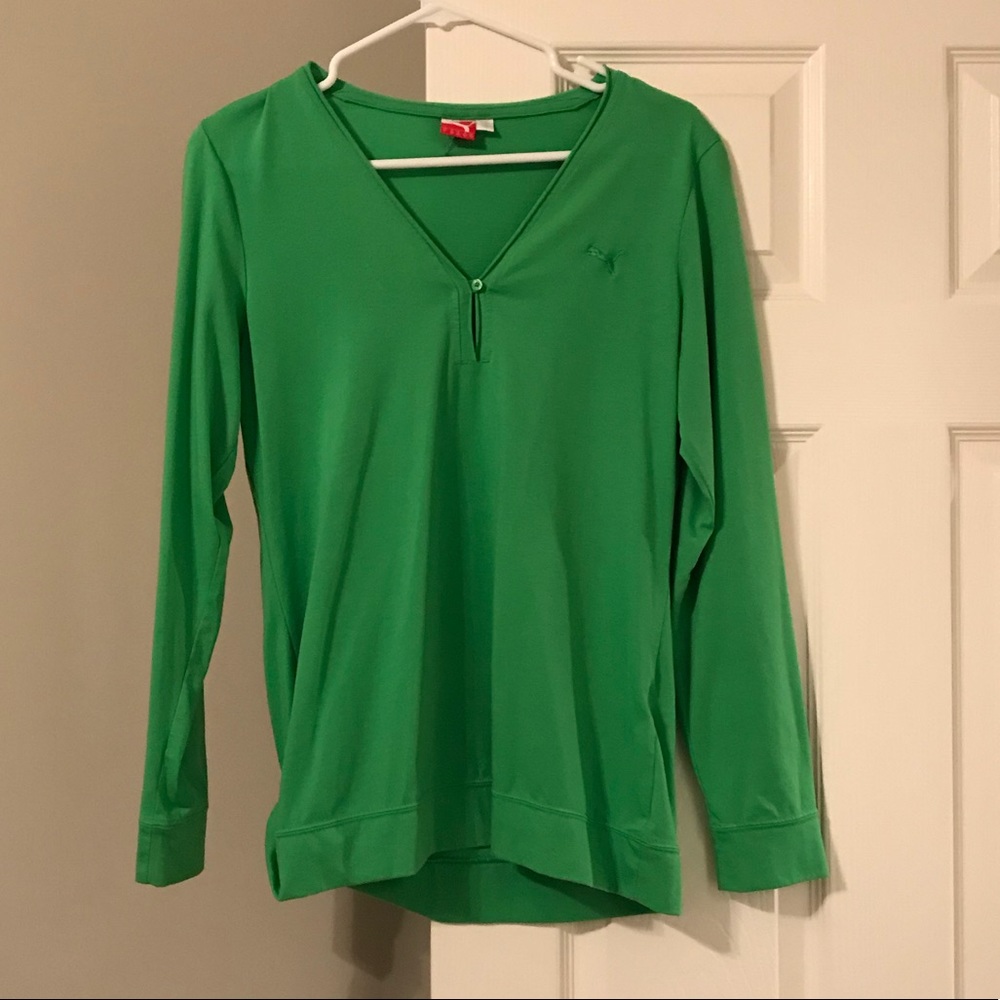 Barely worn Puma long sleeve v-neck