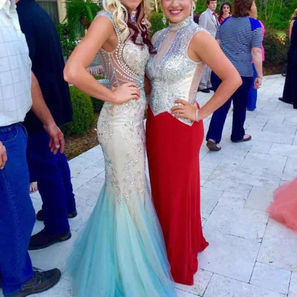 Sherri hill beaded prom dress