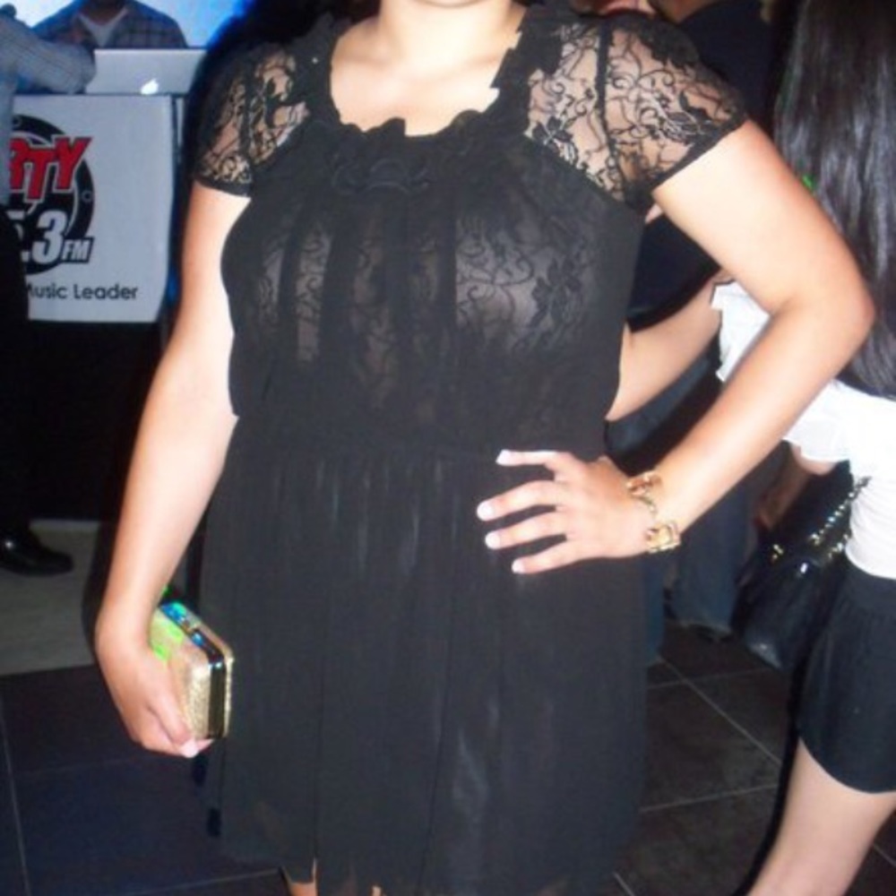 Boutique Mini Black Cocktail Dress