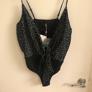 Missguided Tall Polka Dot Bodysuit