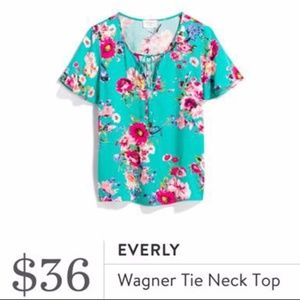 Everly Wagner Tie Neck Top