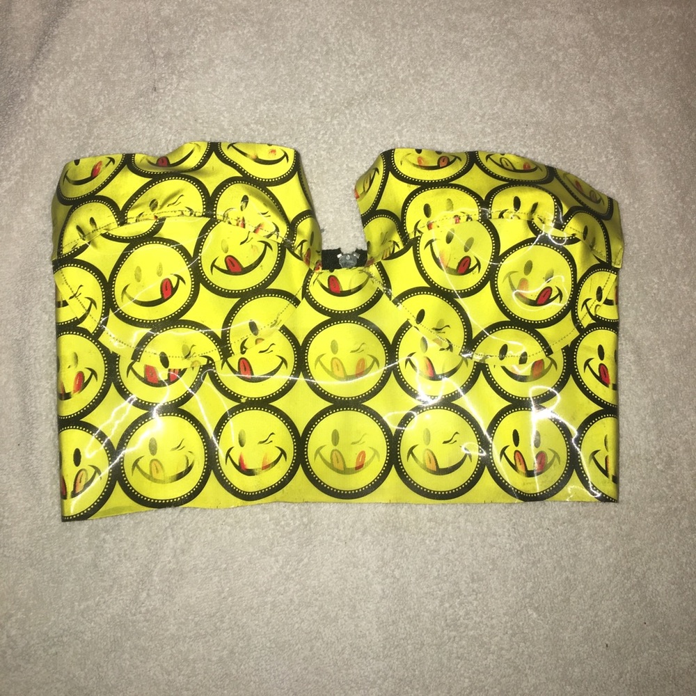RARE Chromat pattern changing smily bustier