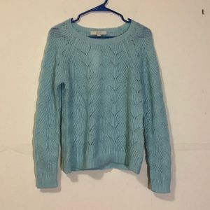 Loft: light blue acrylic sweater Loft: light blue acrylic sweater