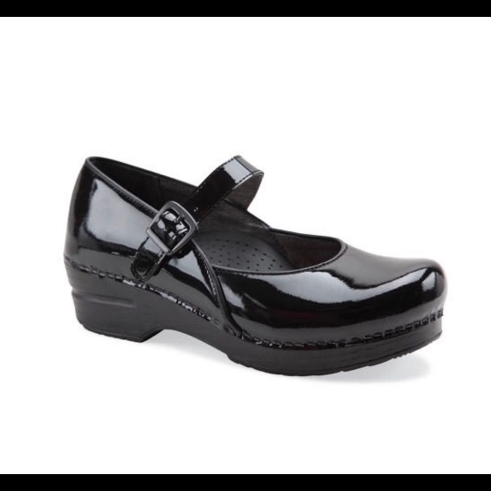 Dansko patent leather clogs size 9