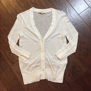 Loft White Cardigan Loft White Cardigan