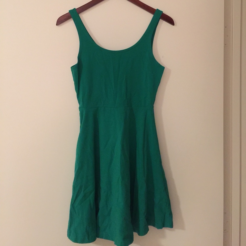 Express green tank dress
