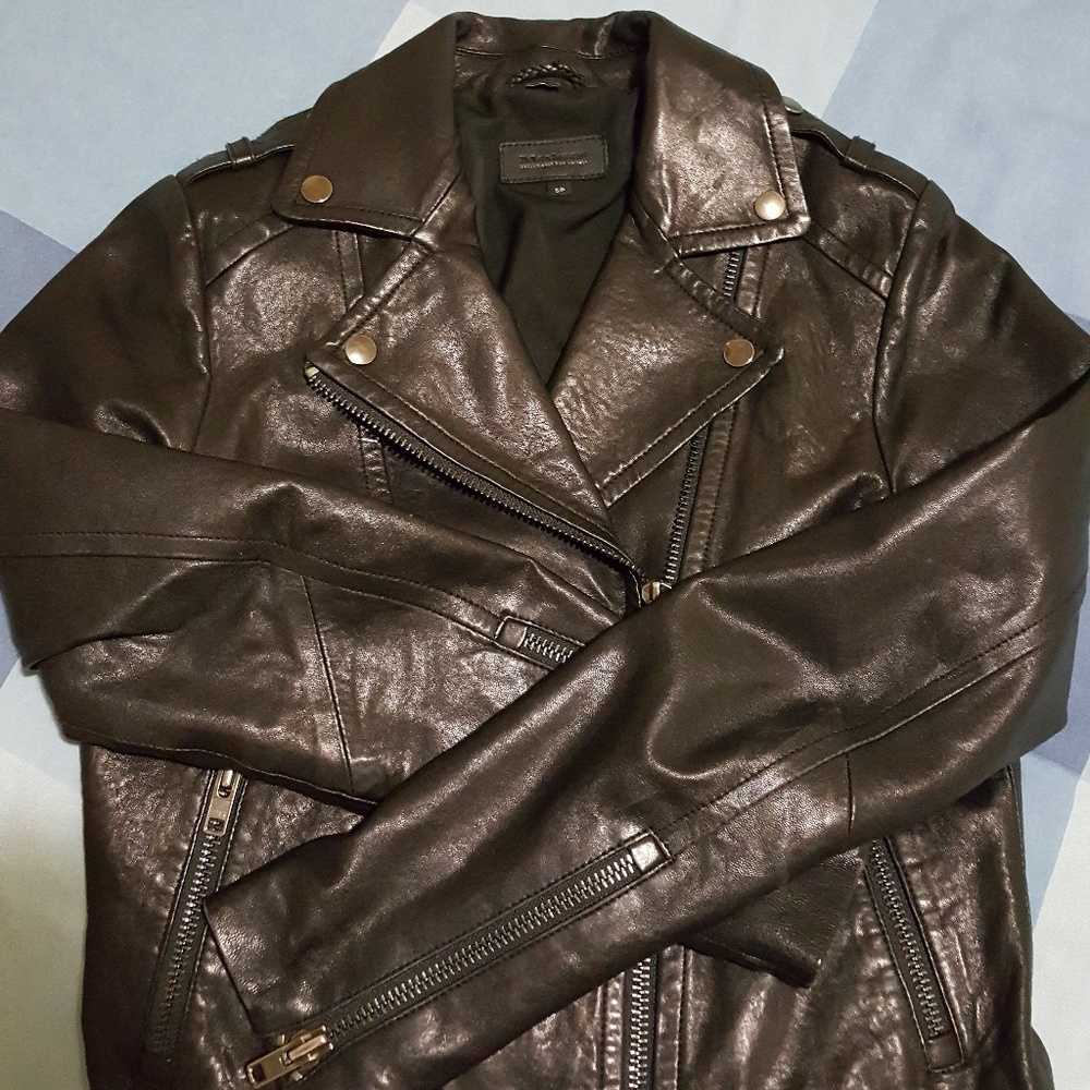 Mackage aritzia florica leather jacket sz S