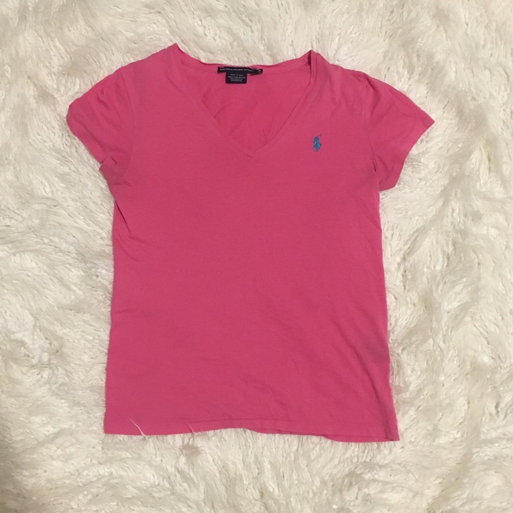Pink Ralph Lauren Polo T-shirt