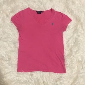 Pink Ralph Lauren Polo T-shirt