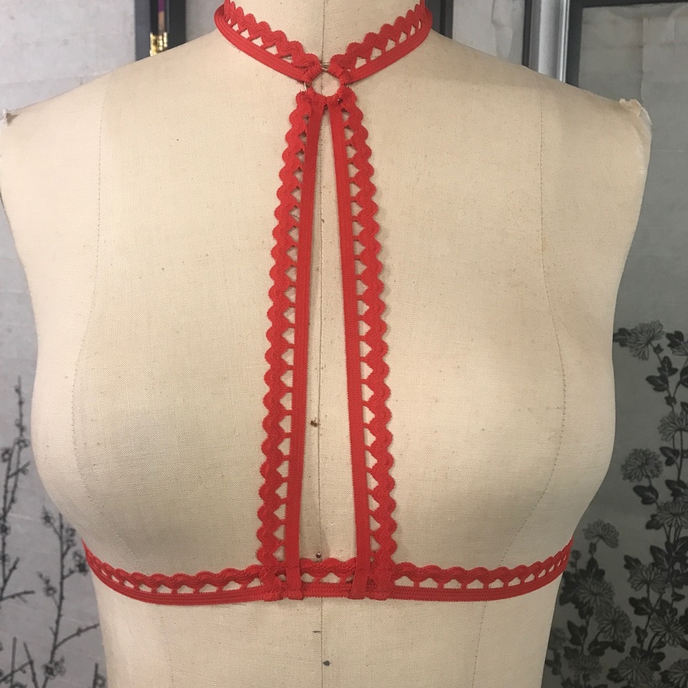 Candy Red Harness Bra style #200