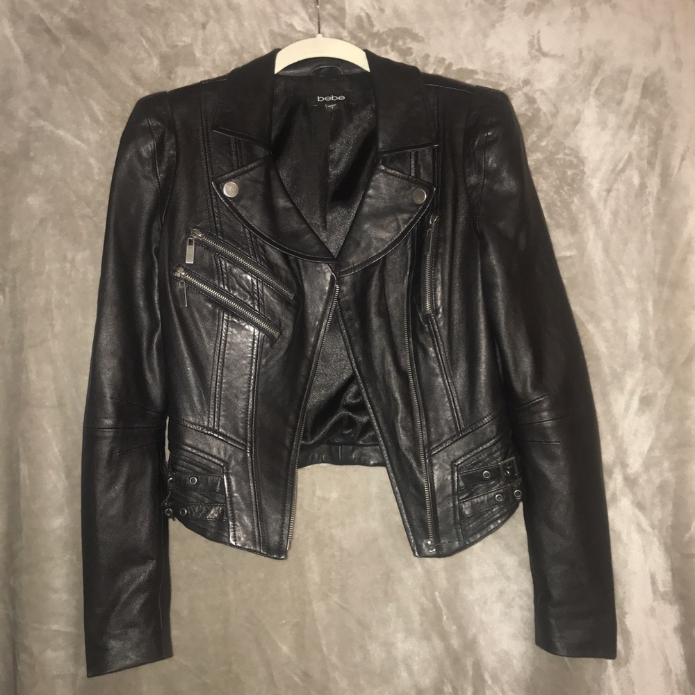 100% leather moto jacket