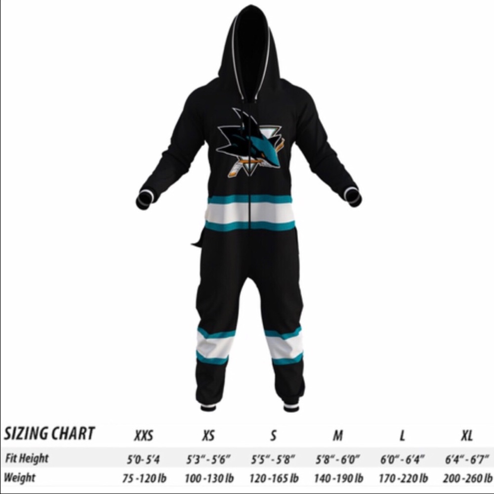 Hockey Sockey San Jose SJ Sharks Onesie