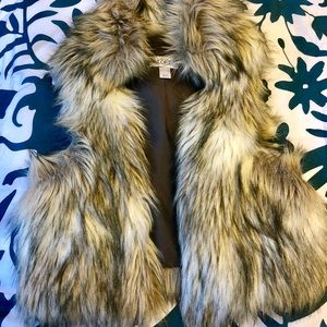 Fur vest from LOFT