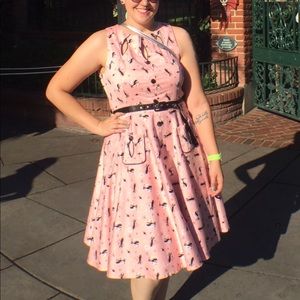 Kitten Retro Glamour pin up style dress. Size 1X