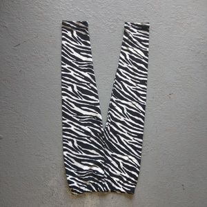 Girl's Zebra Leggings Soft Elastic Waist Comfy