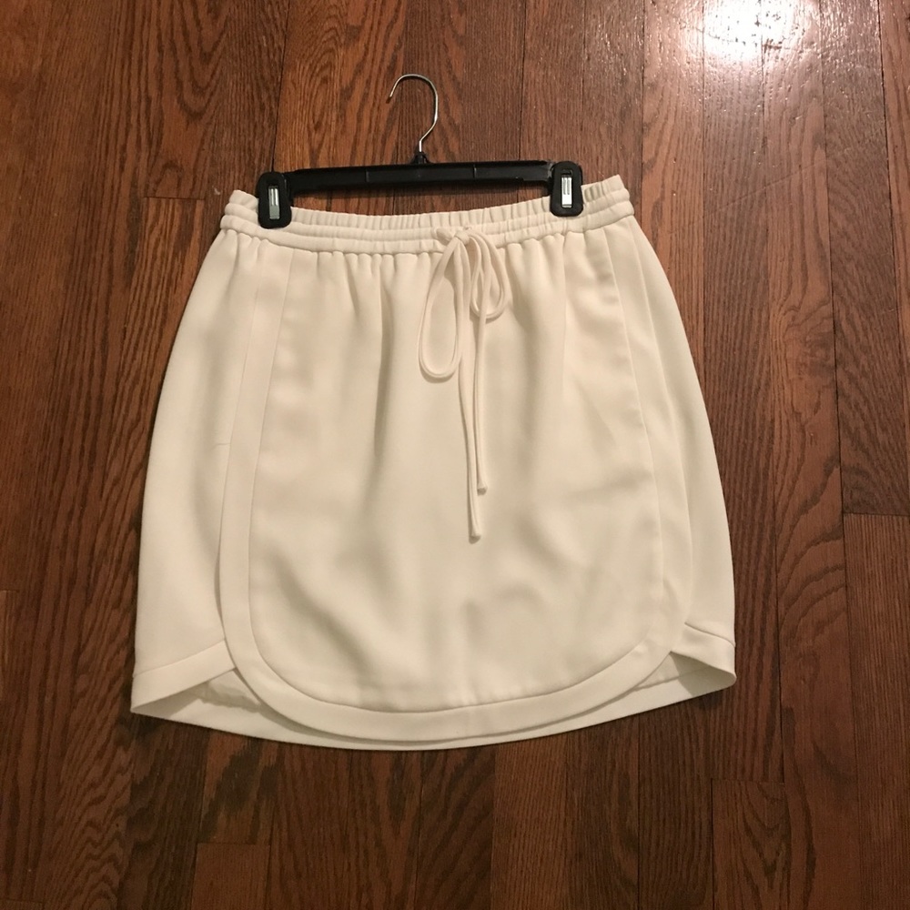 J.Crew never worn super cute white tie skirt!