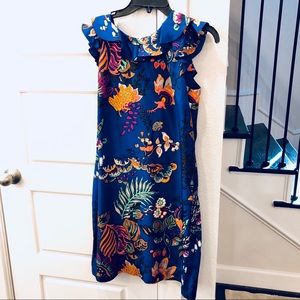 J Crew Ruffle Shift Dress