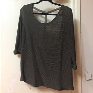 BB Dakota racerback hunter green sweater sz S