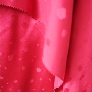 Anthropologie Fuchsia silk skirt