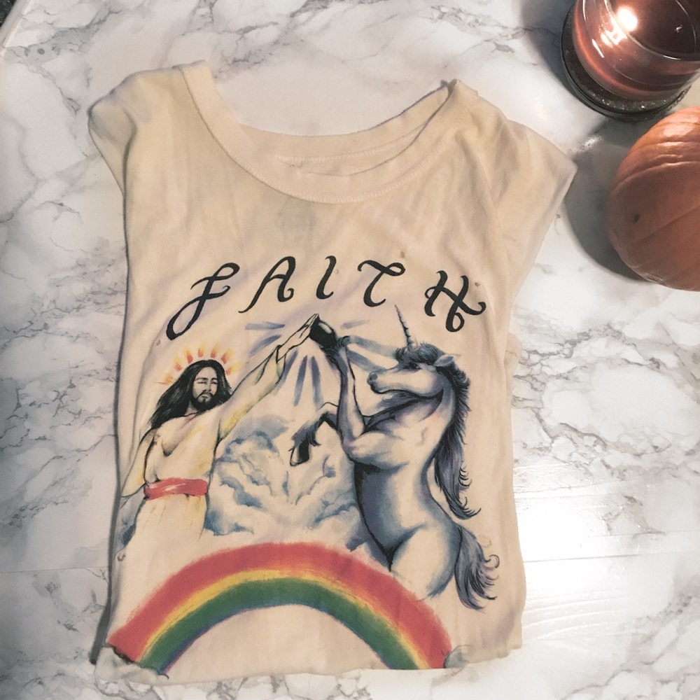 UNIF faith muscle tee