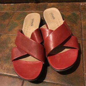 Red sandals