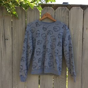 Stylish Simpsons Crew neck sweater