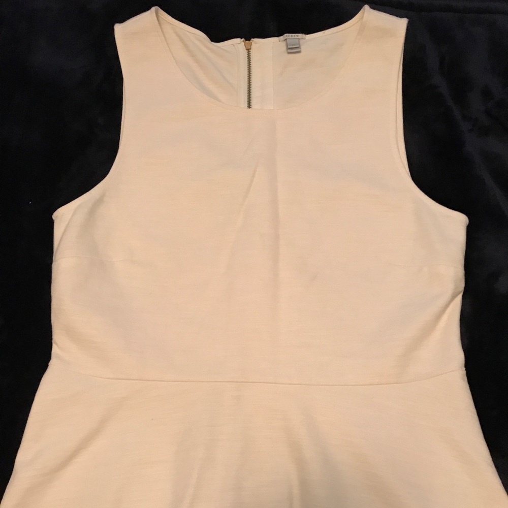 J Crew Off White Sleeveless Top