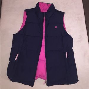 Lily Pulitzer Navy/Pink Reversible Vest
