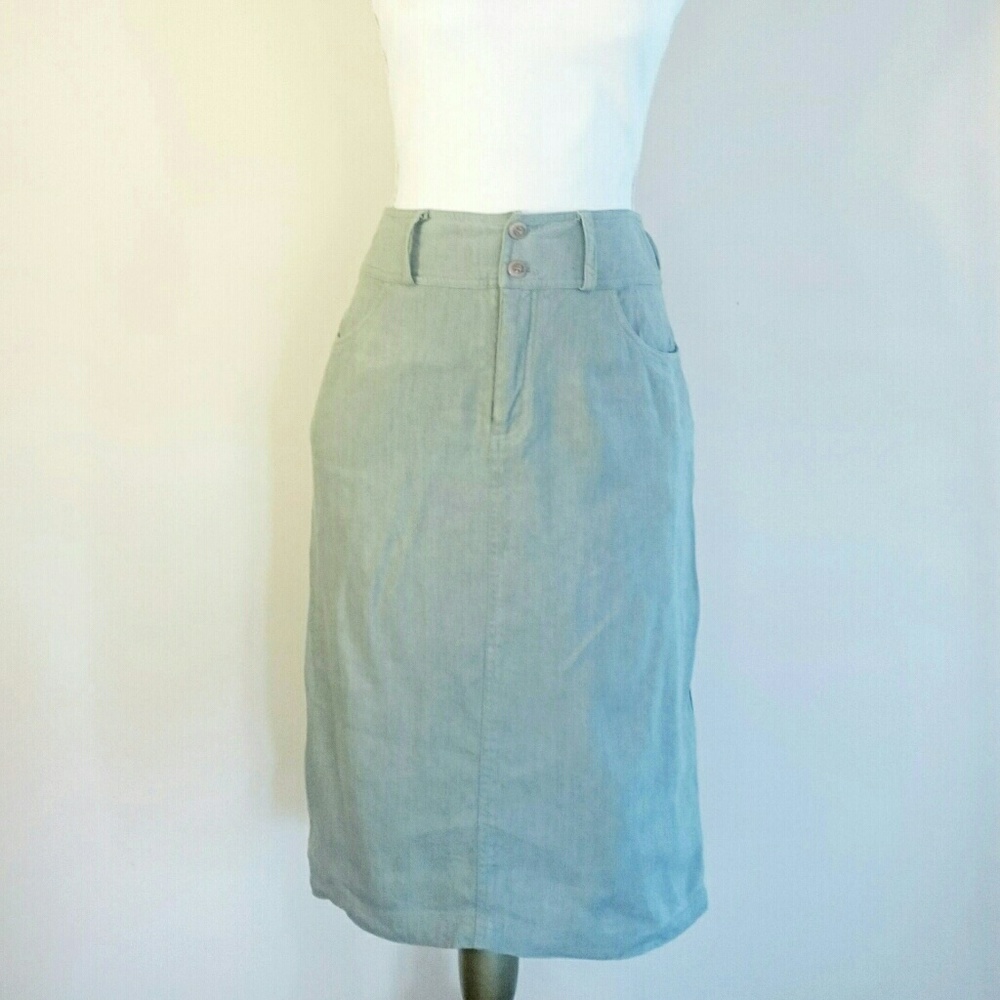 J. Jill Linen Pencil Skirt with POCKETS!
