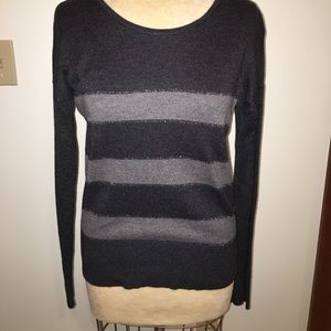 Loft light metallic stripe sweater Loft light metallic stripe sweater